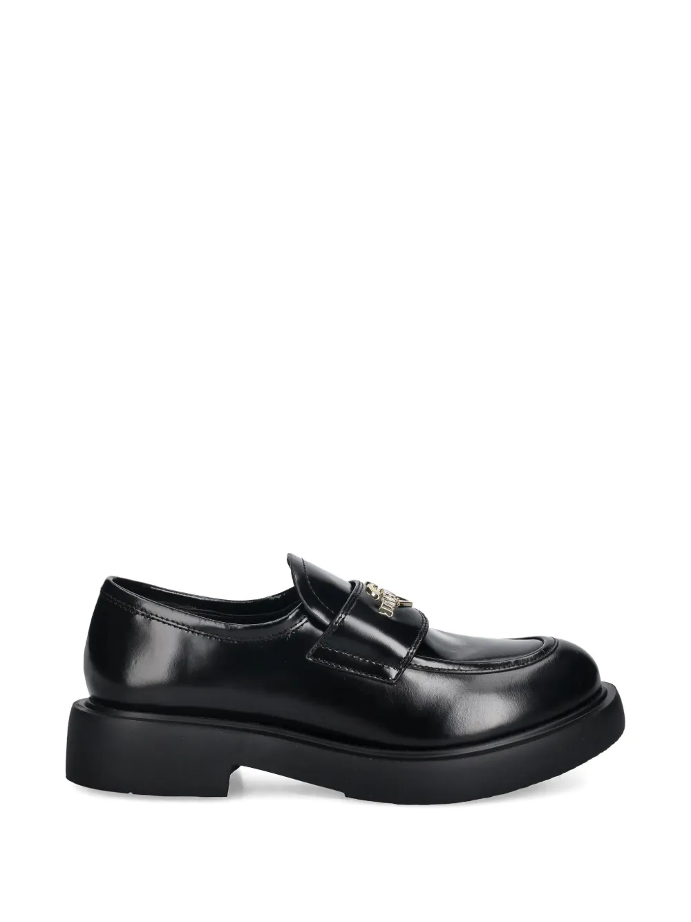 Love Moschino heart-detail loafers Zwart