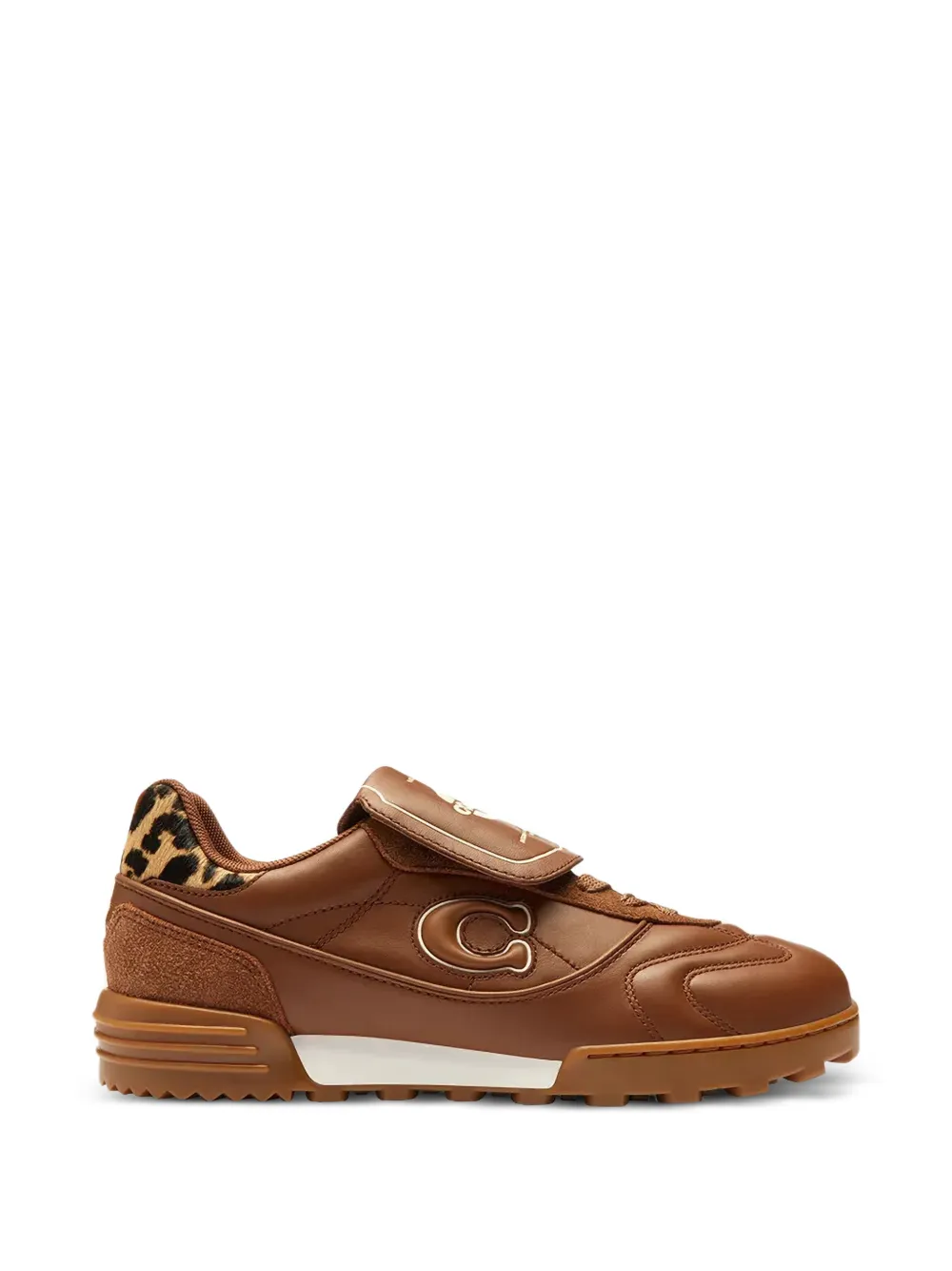 Coach Sneakers met logopatch Bruin