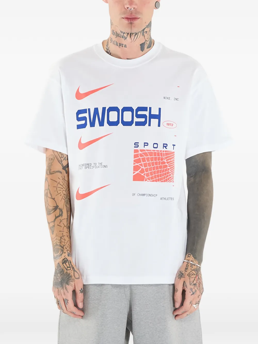 Nike NSW M90 OC LG GFX SEGB T-shirt Wit