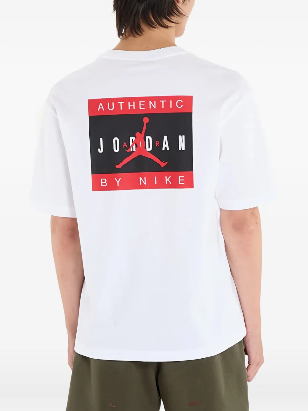 Jordan T-shirt met logoprint Wit
