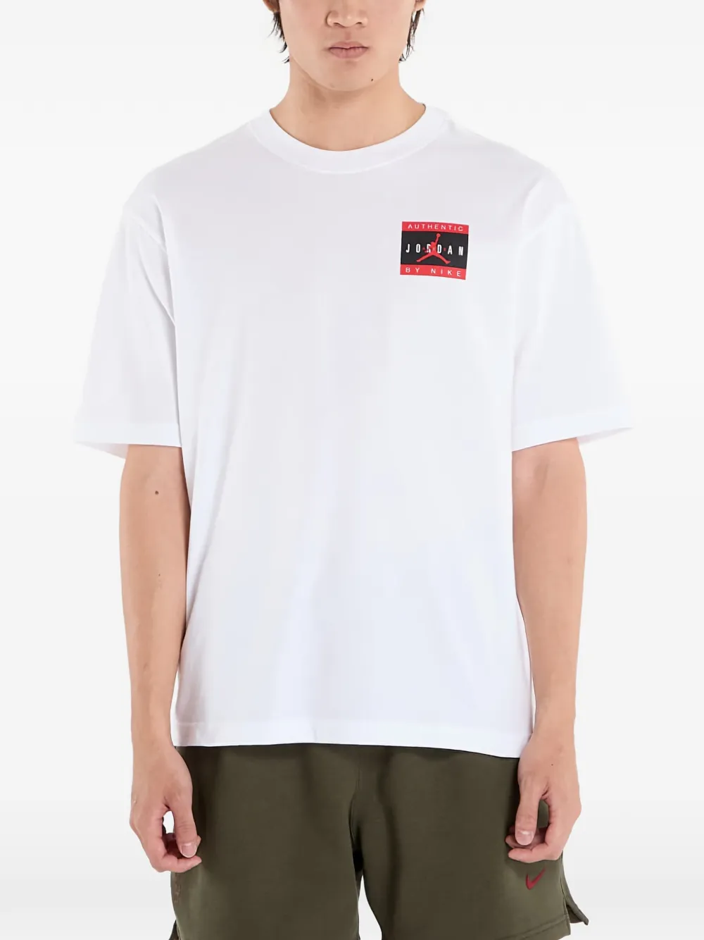 Jordan T-shirt met logoprint Wit