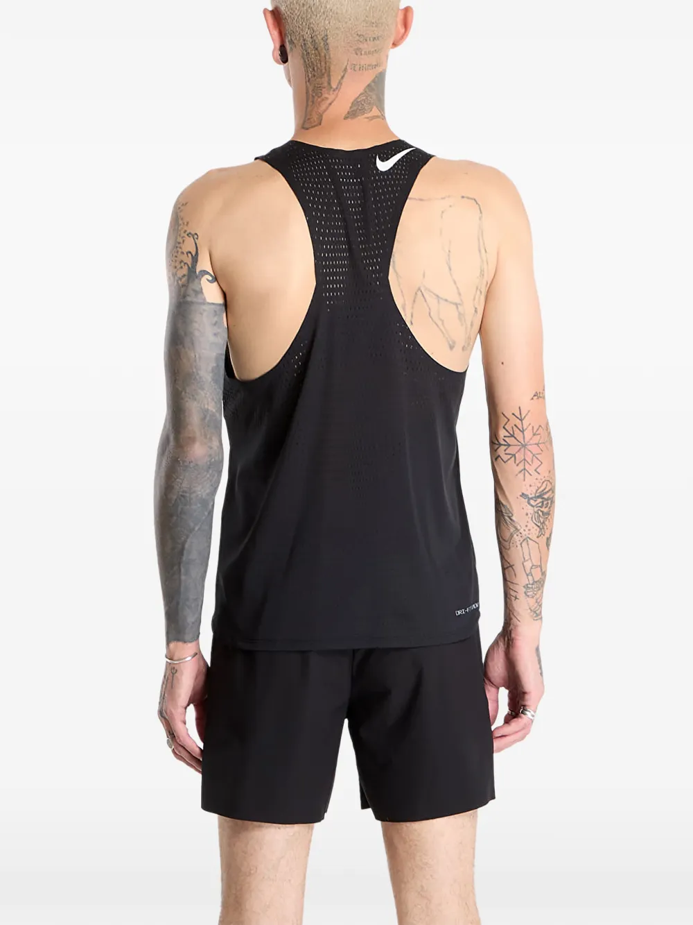 Nike AeroSwift V-neck tank top | Black | Image 1