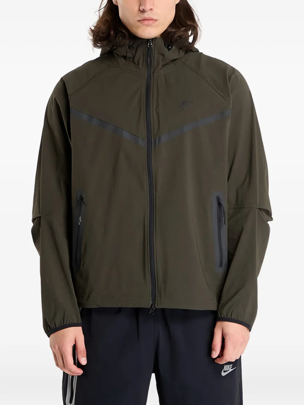 Nike zip-up jacket | Green | Image 1
