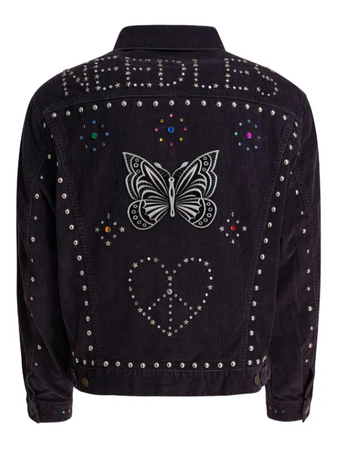 Needles studded embroidered jacket