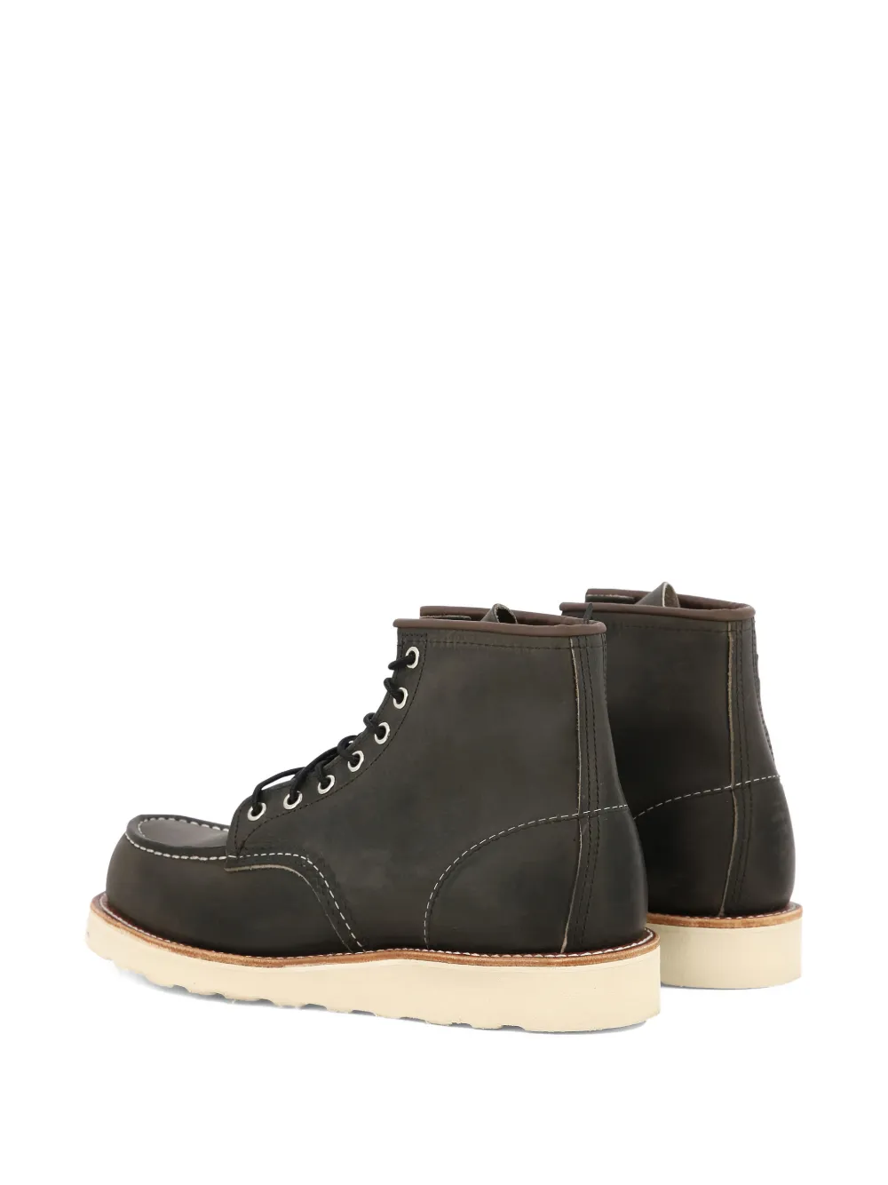 Red Wing Shoes lace-up moc-toe boots Zwart