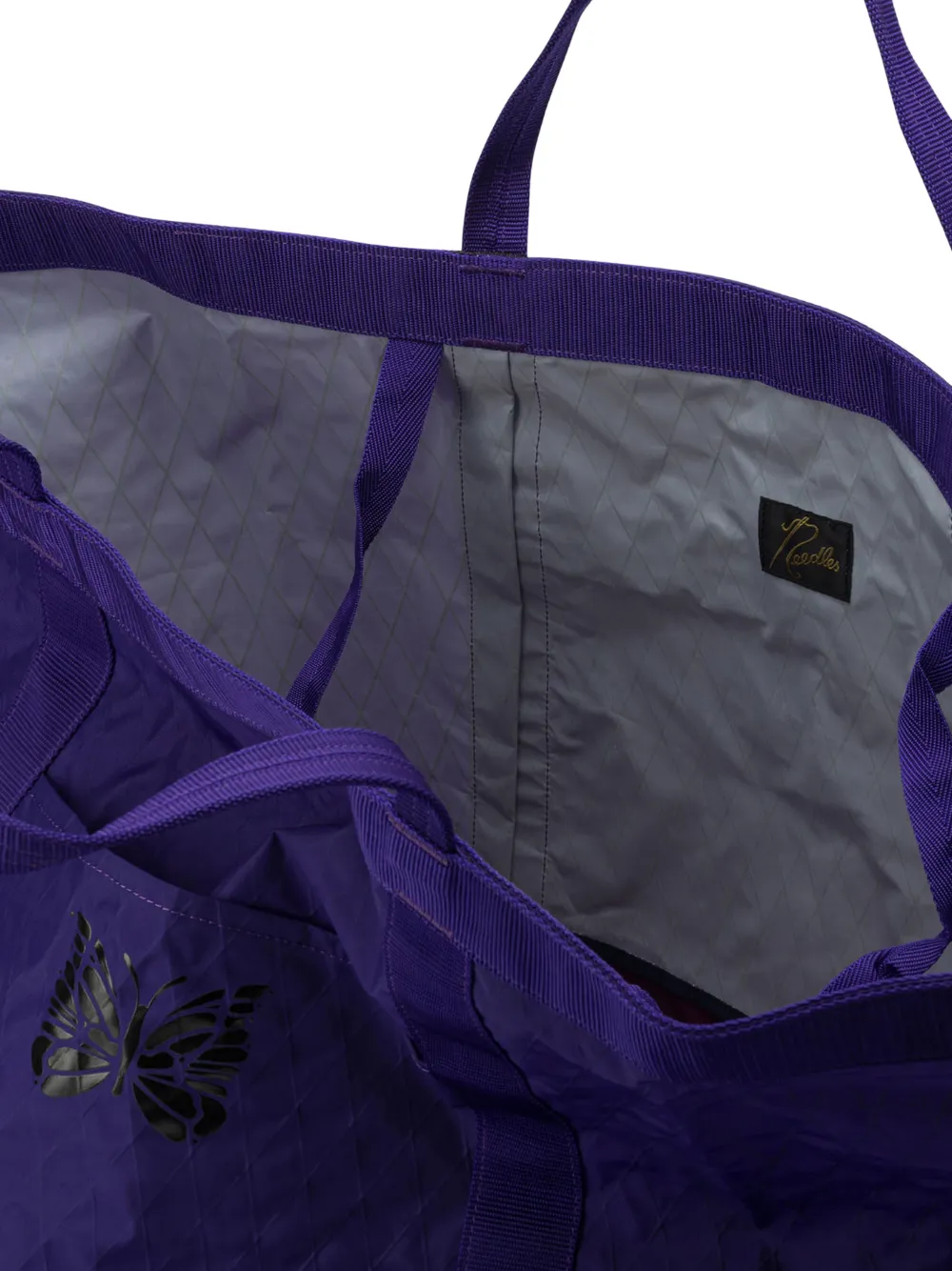 Needles Shopper met vlinderprint Paars