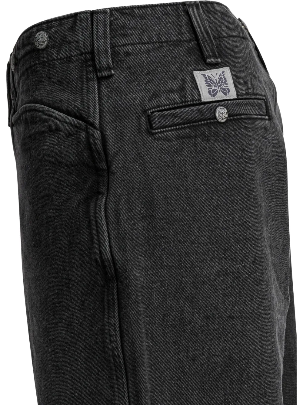  Needles Button Patch Jeans - Black 