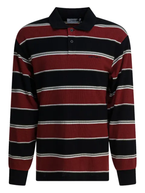 Carhartt WIP L/S Malone Rugby striped long-sleeve polo shirt