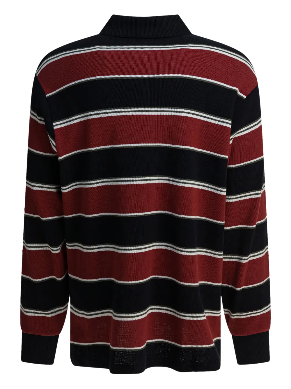 Carhartt WIP L/S Malone Rugby striped long-sleeve polo shirt - Rood