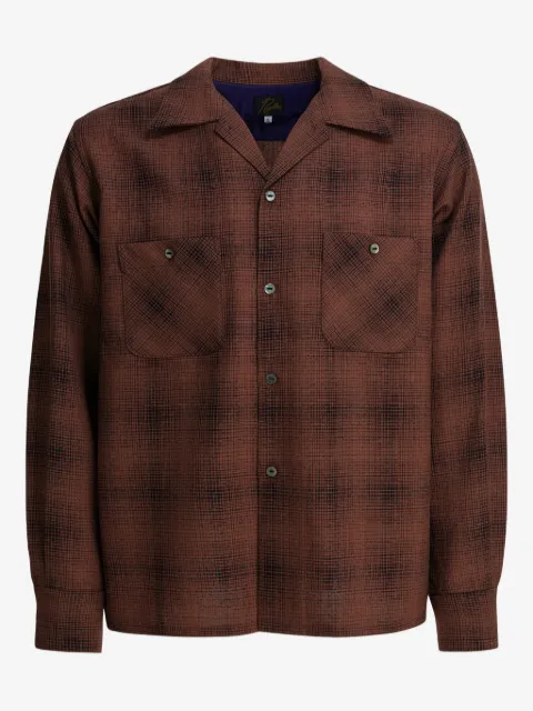 Needles checked pocket shirt