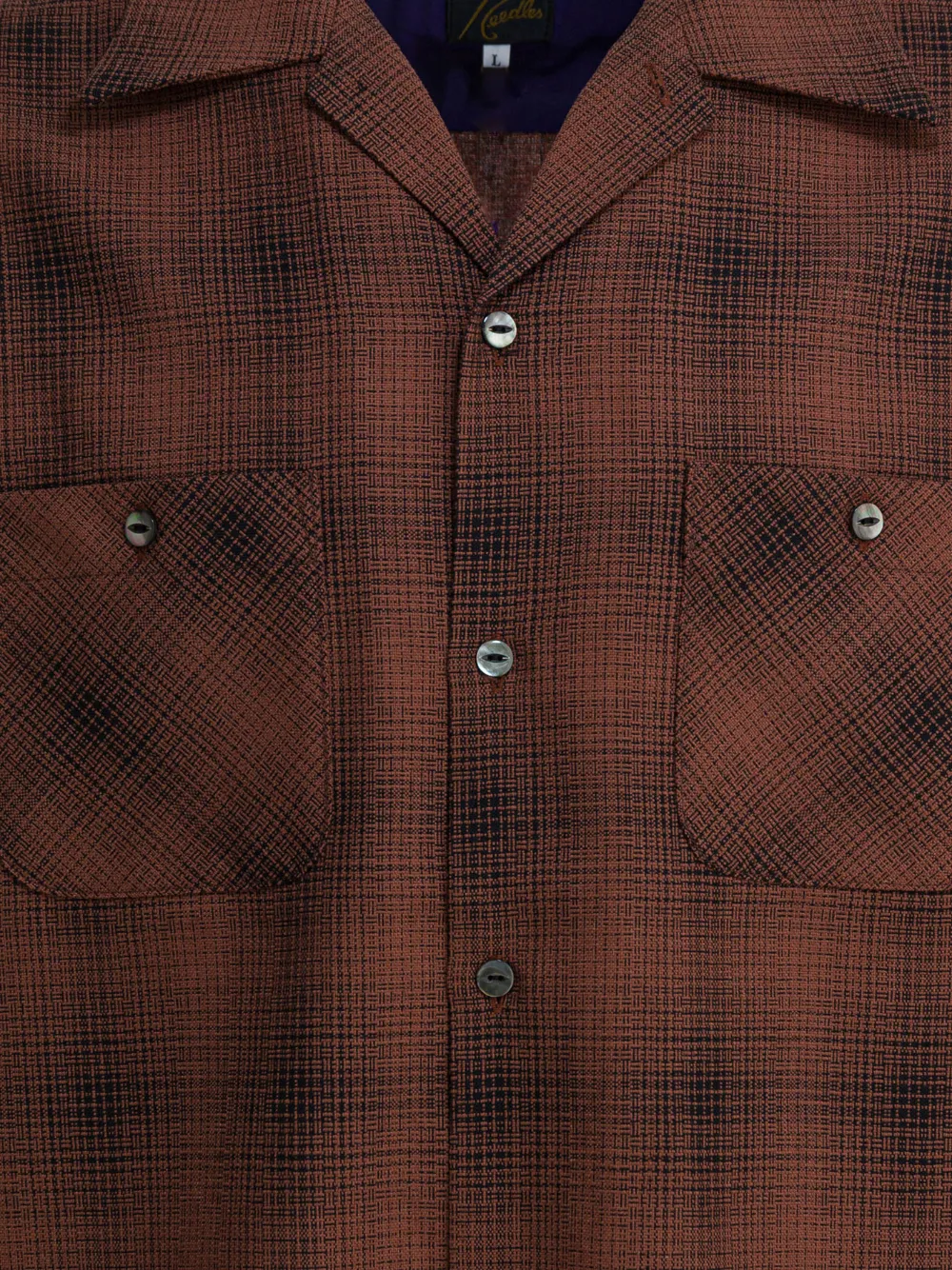  Needles Checked Pocket Shirt - Brown 
