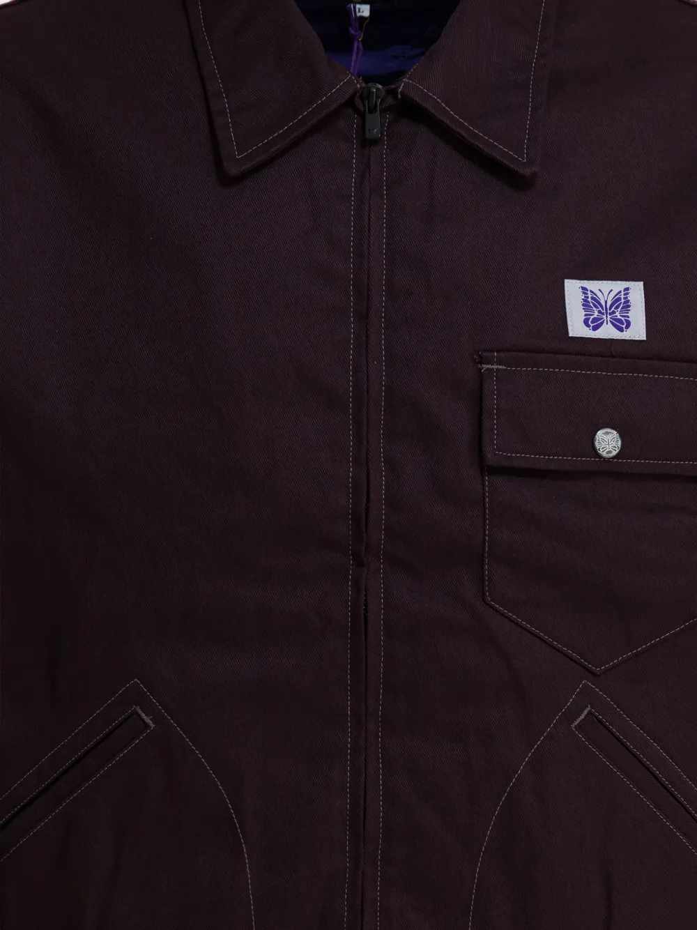  Needles Patch-pocket Zip-up Jacket - Red 