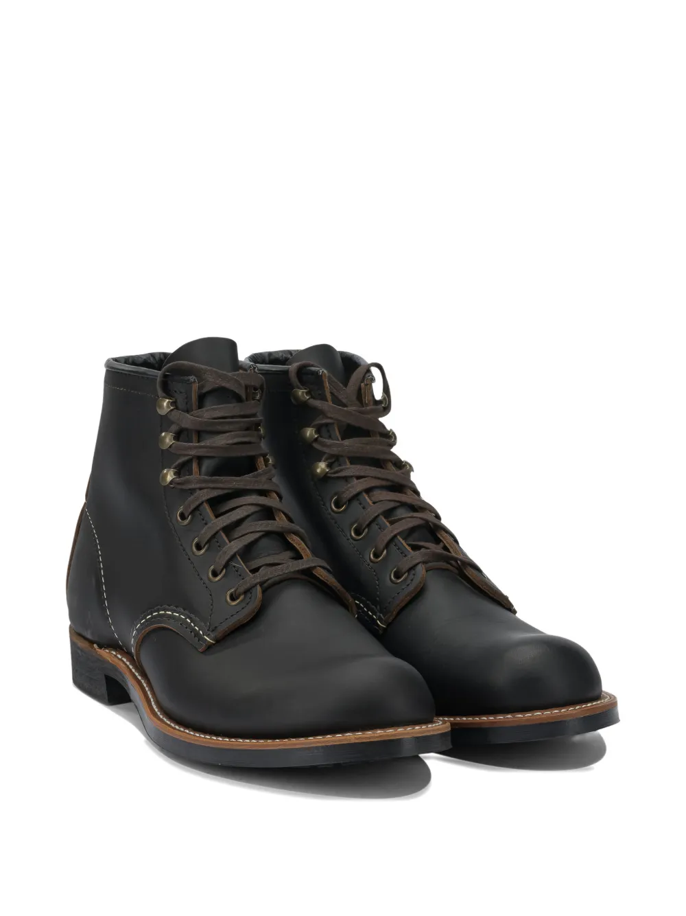 Red Wing Shoes Blacksmith lace-up stitch-detail boots Zwart