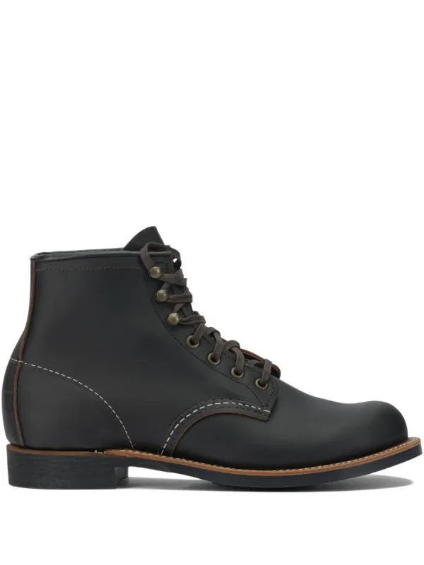 Red Wing Shoes Blacksmith レースアップ ブーツ | ブラック | FARFETCH JP