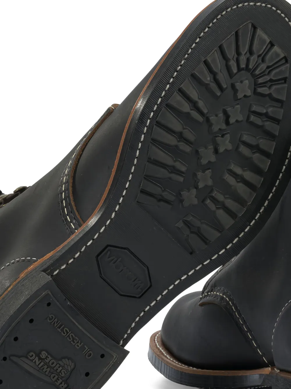 Red Wing Shoes Blacksmith lace-up stitch-detail boots Zwart