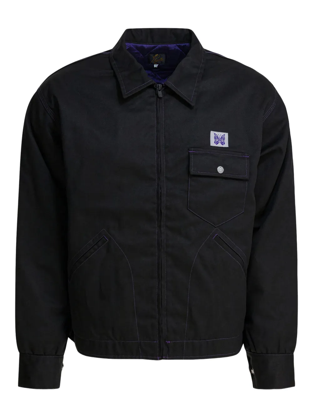 Needles PE/C Twill logo chest-pocket jacket | Shirt Jackets | Image 2