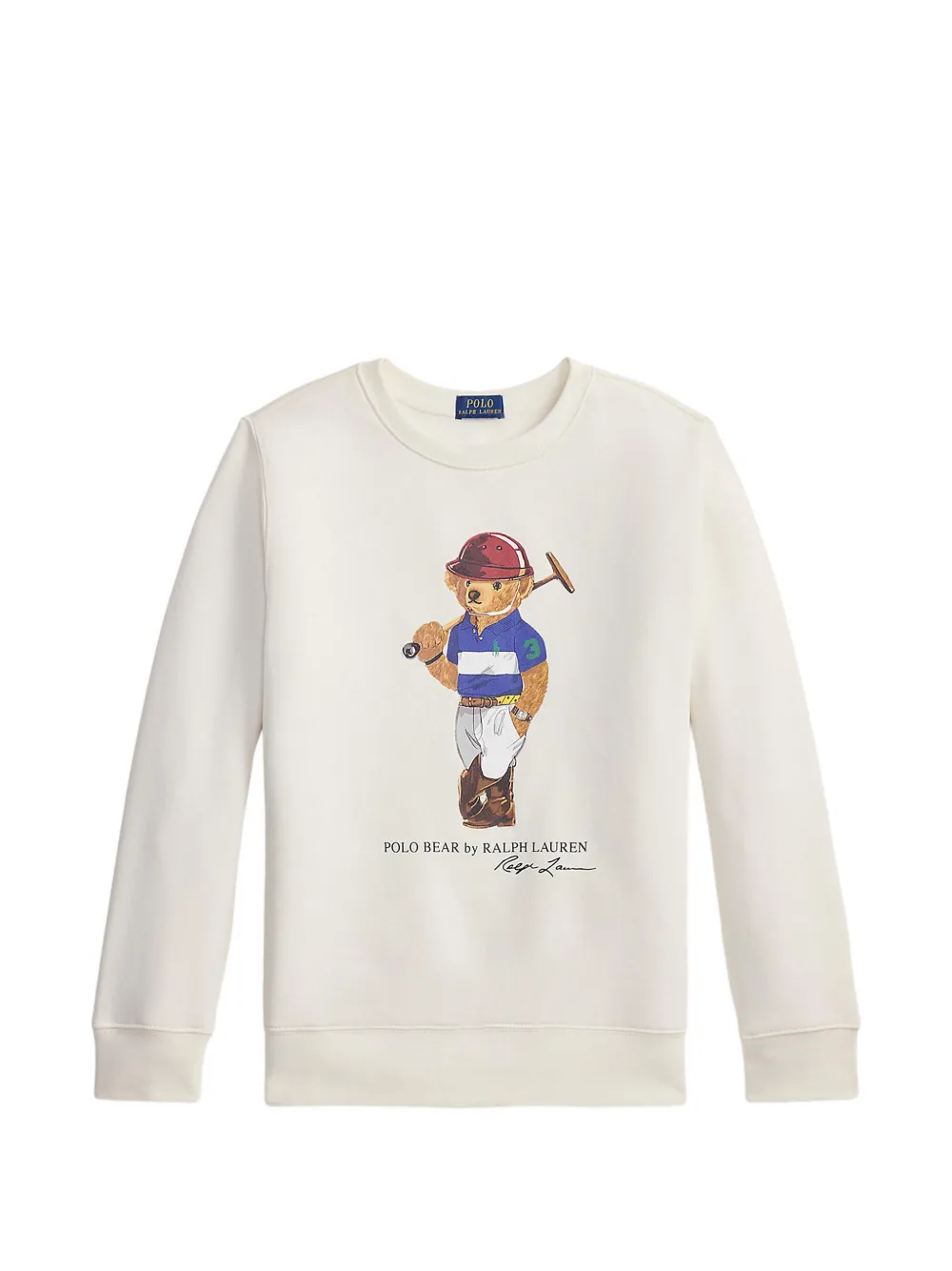 POLO RALPH LAUREN KIDS Sweater met print en ronde hals Wit