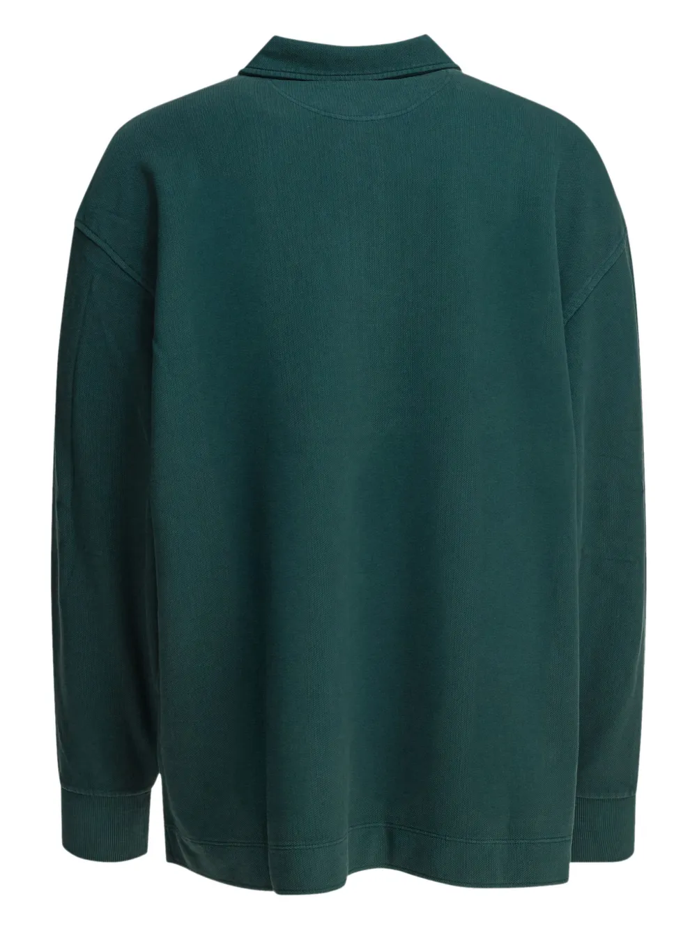 Carhartt WIP Script zip logo polo shirt | Green | Image 1