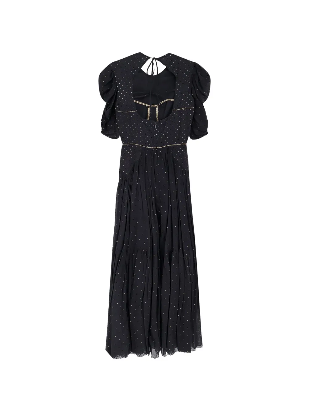  Marant étoile Robe Mi-longue à Volants Superposés - Noir 