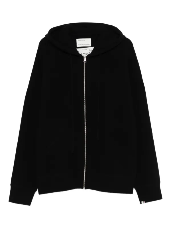 Extreme Cashmere Donnie Zip-up Hoodie in Black