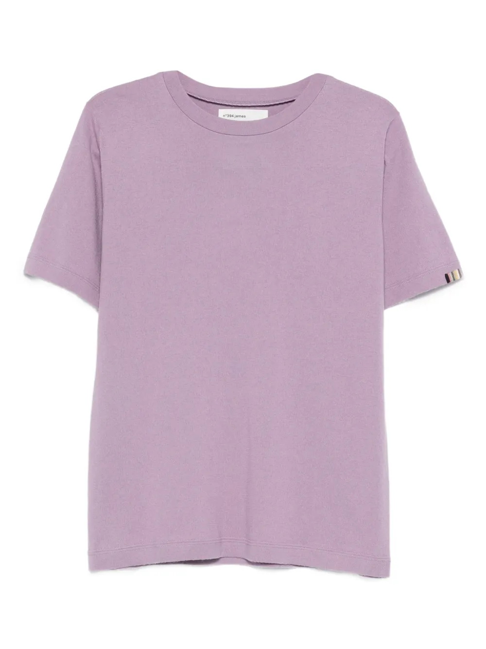 extreme cashmere James stripe-trim T-shirt - Viola