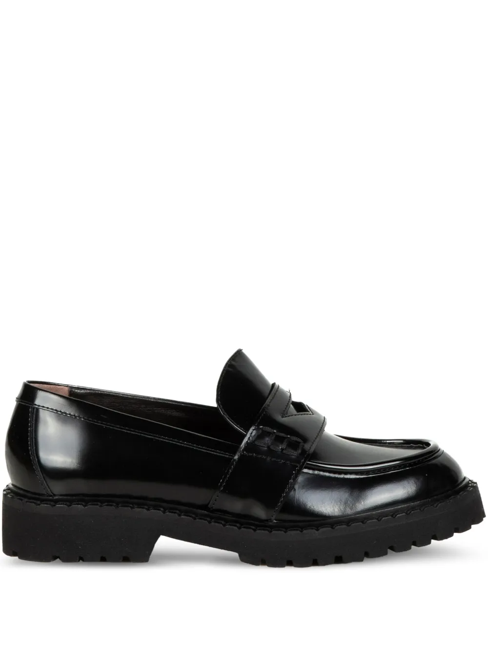 Laura B leather loafers - Nero