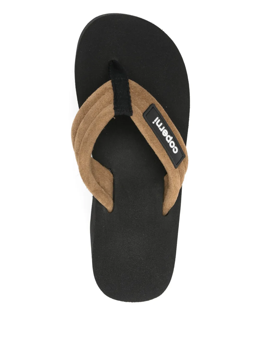 Coperni platform logo-plaque heeled sandals Zwart