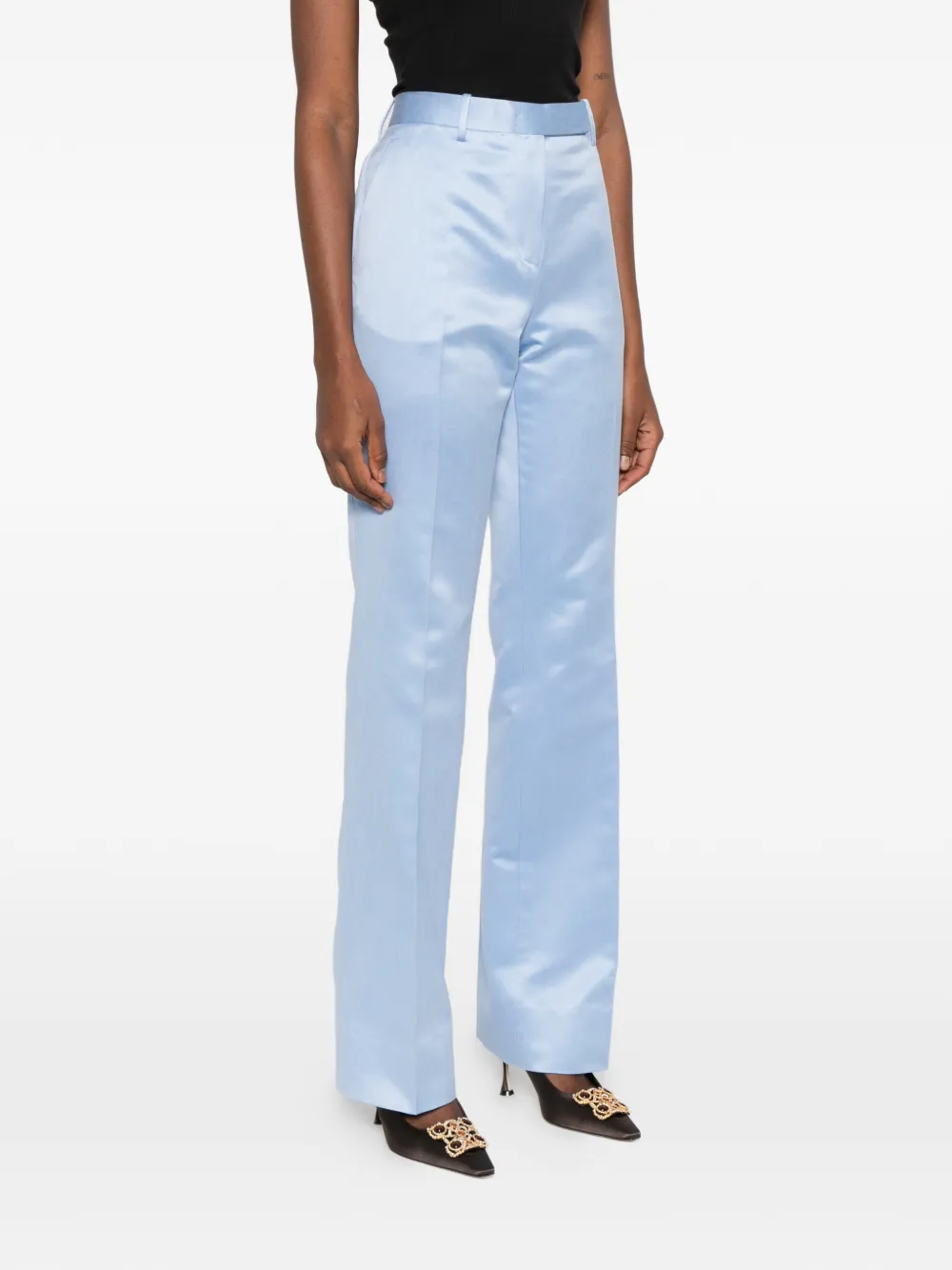 TOM FORD Broek met riemlussen Blauw