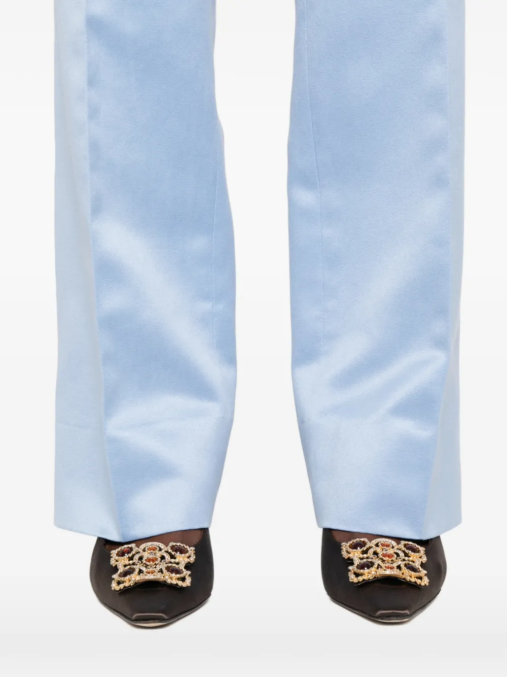 TOM FORD Broek met riemlussen Blauw