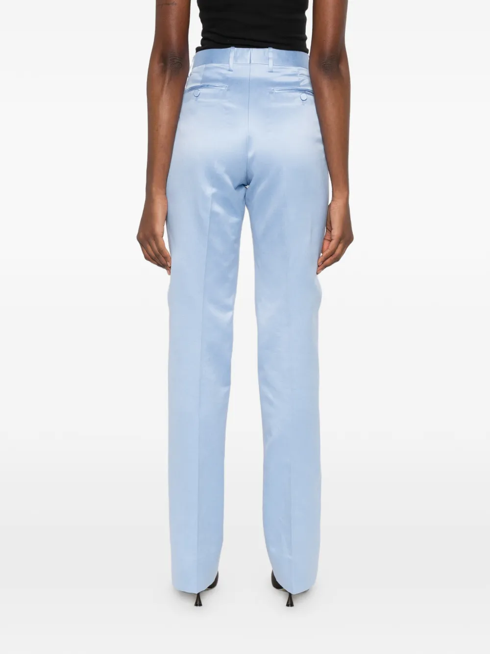TOM FORD Broek met riemlussen Blauw