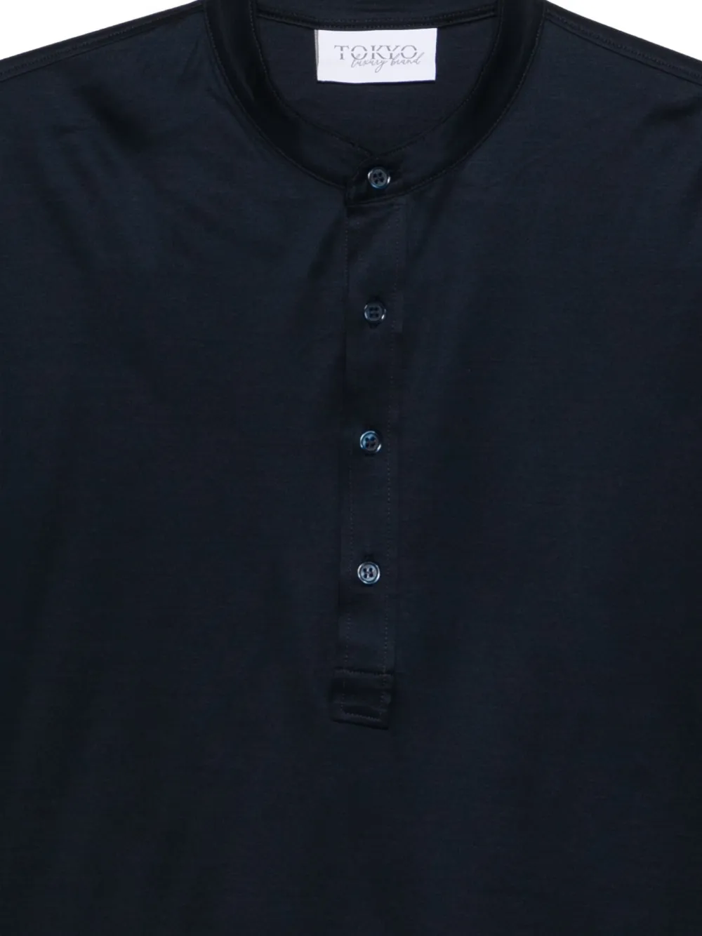  Tokyo James Button-up T-shirt - Blue 