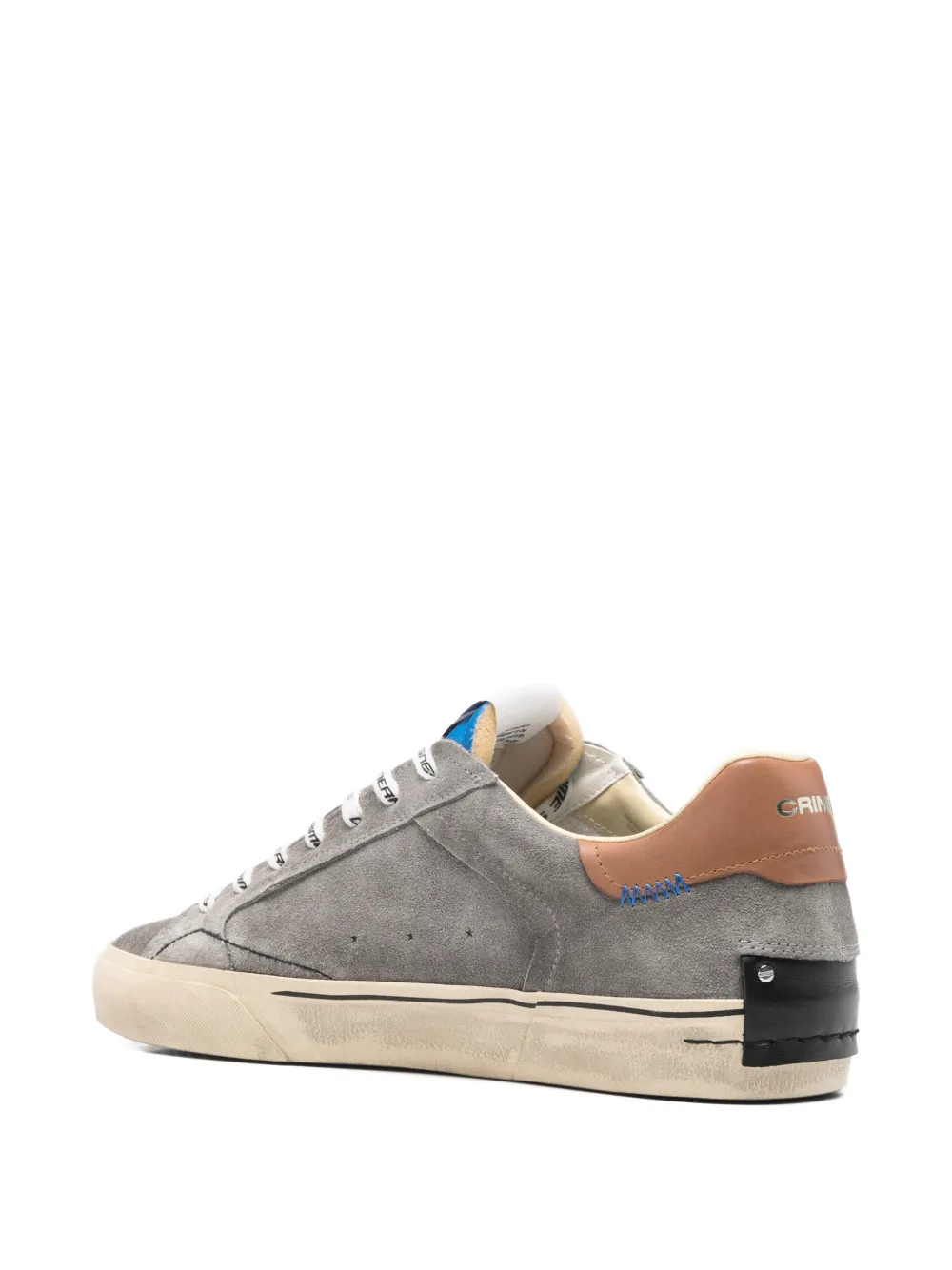 Crime London Sneakers met vlakken en veters Grijs