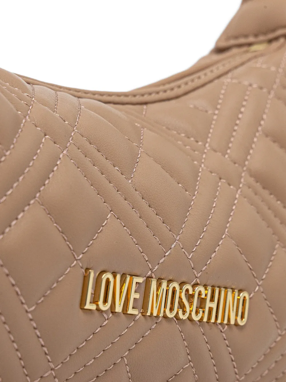 Quilted-Design Logo-Detail Shoulder Bag