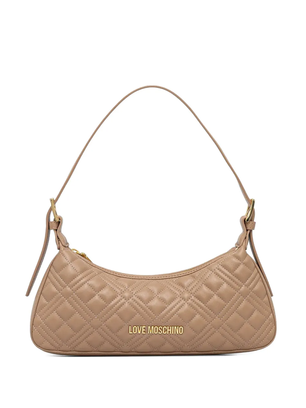 Love Moschino quilted-design logo-detail shoulder bag - Toni neutri