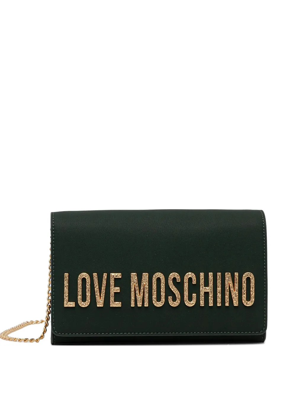 Love Moschino chain-strap cross-body bag - Verde