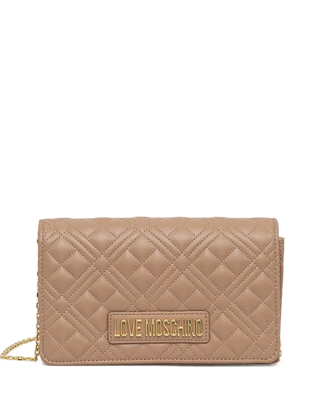 Love Moschino quilted-design chain-strap shoulder bag - Toni neutri