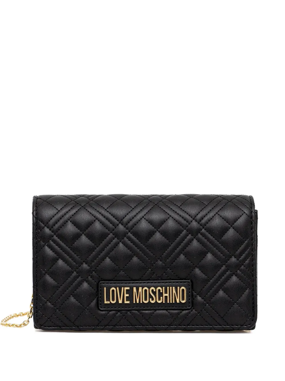 Love Moschino quilted-design chain-strap satchel - Nero