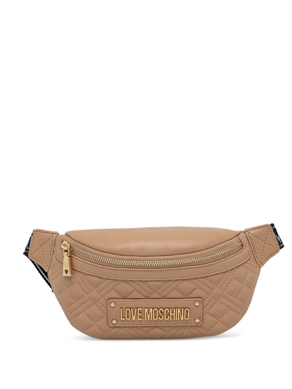 Love Moschino quilted-design belt bag - Marrone