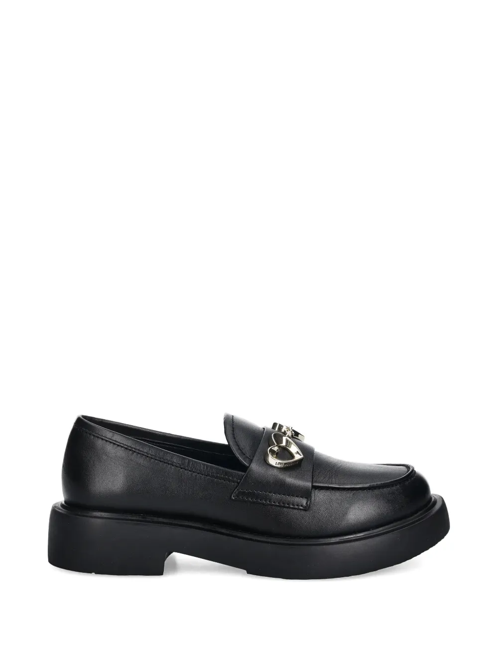 Love Moschino heart-detail loafers - Schwarz