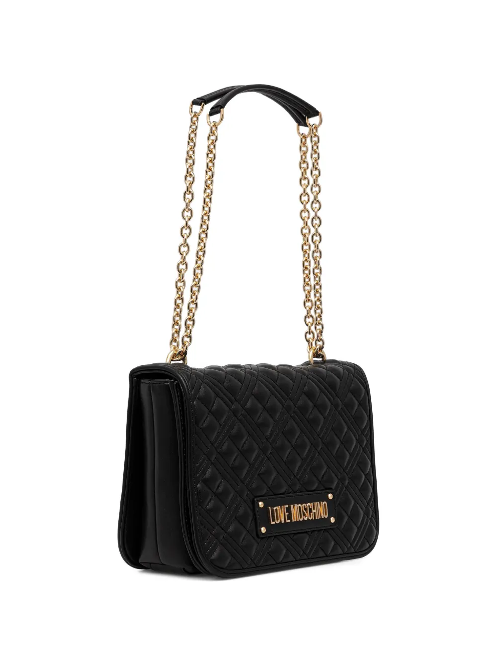 Love Moschino quilted-design shoulder bag - Zwart