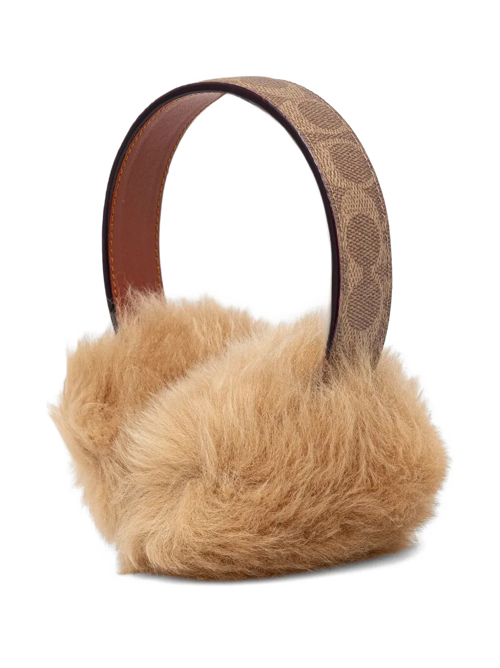 Coach monogram faux-fur ear warmer - Toni neutri