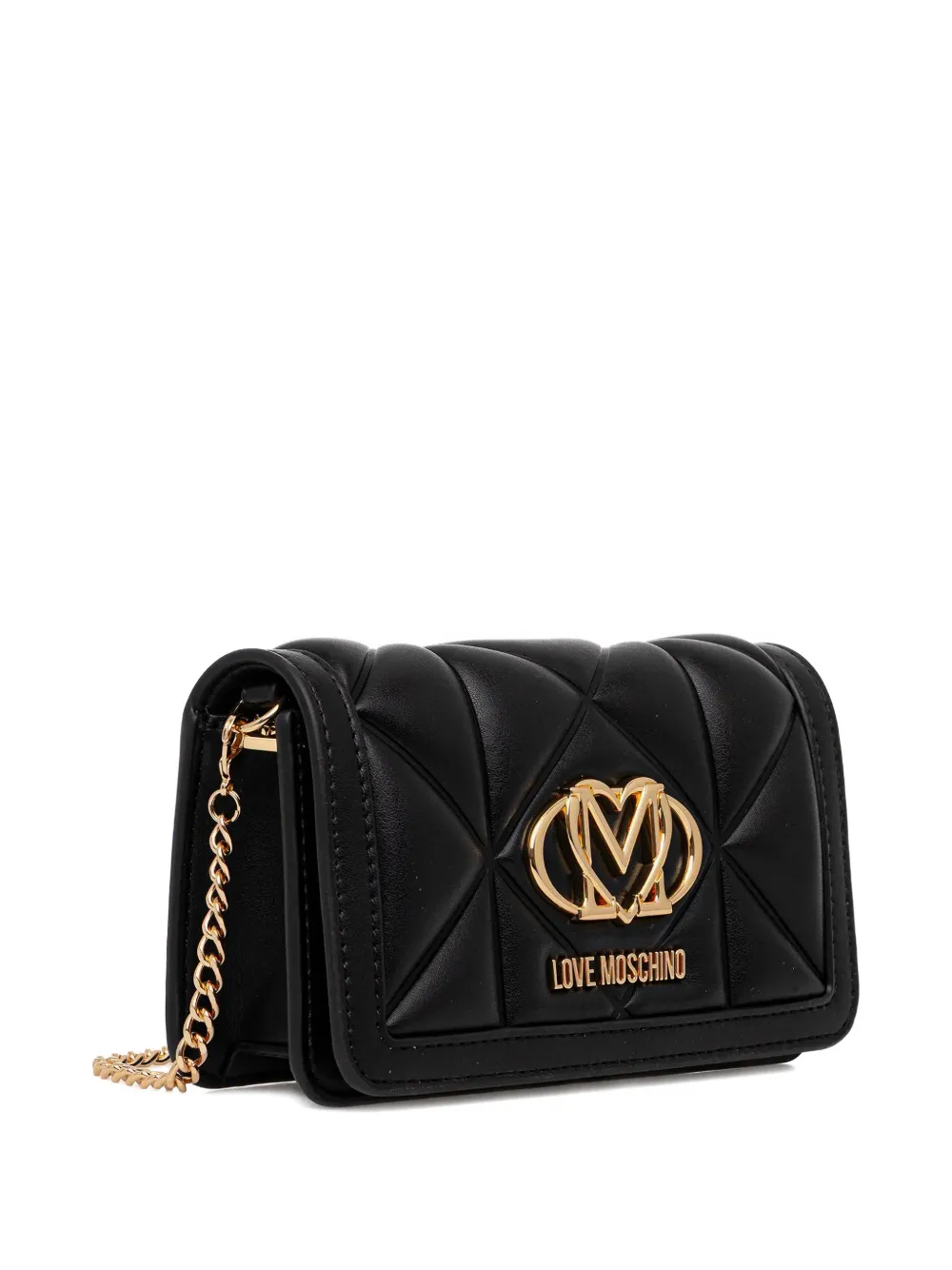 Love Moschino quilted-design shoulder bag - Zwart