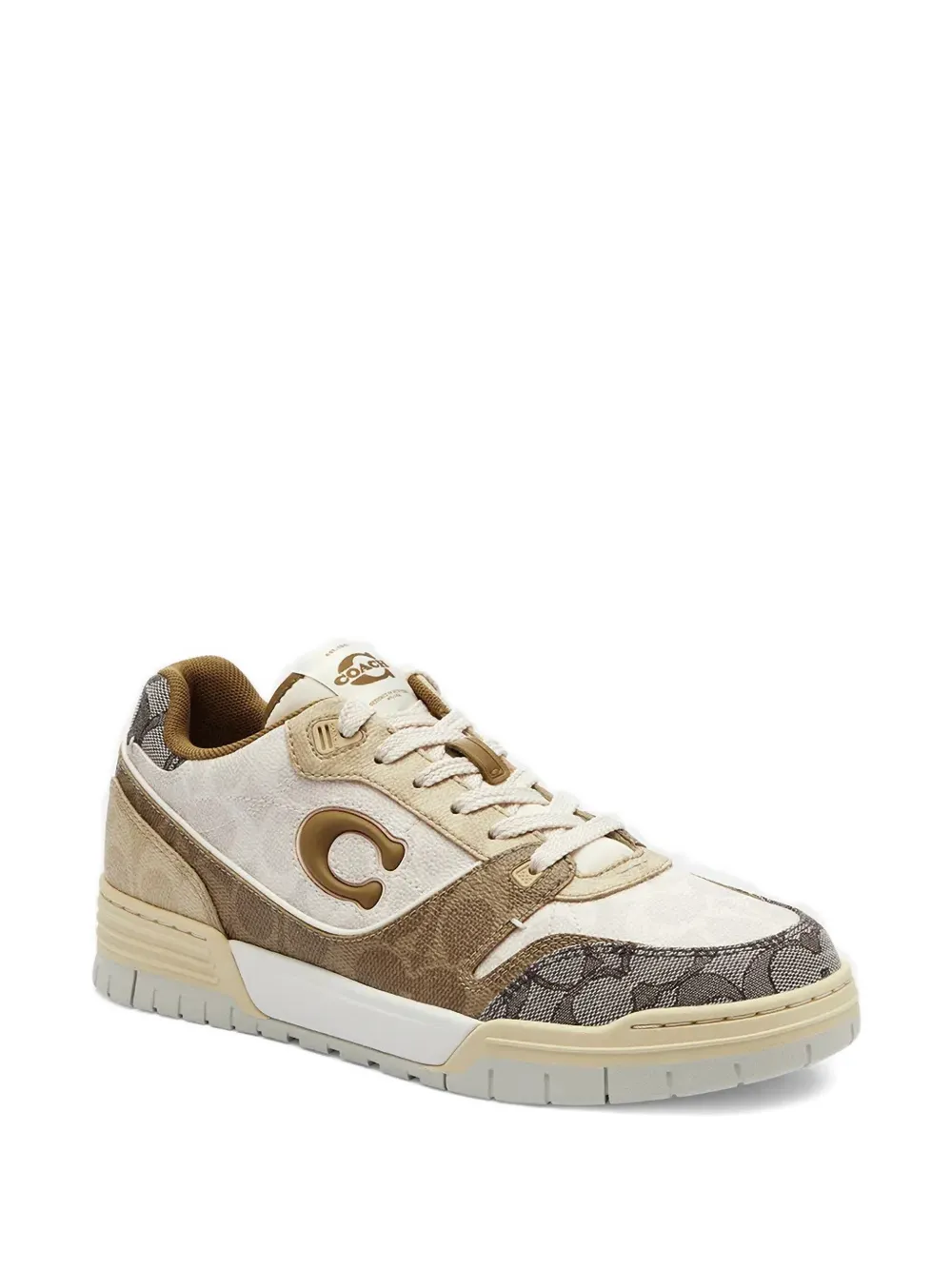 Coach monogram logo trainers - Beige