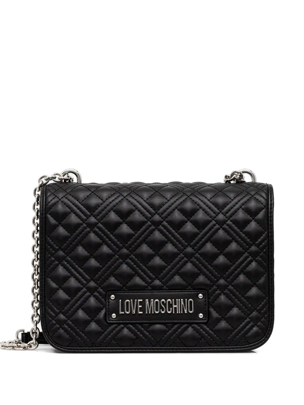 Love Moschino quilted-design chain-strap shoulder bag - Nero
