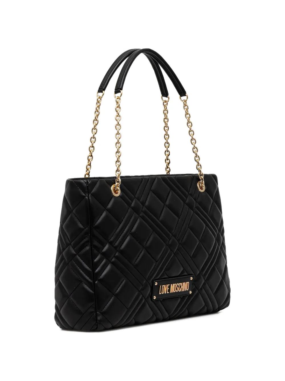 Love Moschino quilted-design chain-strap tote bag - Zwart