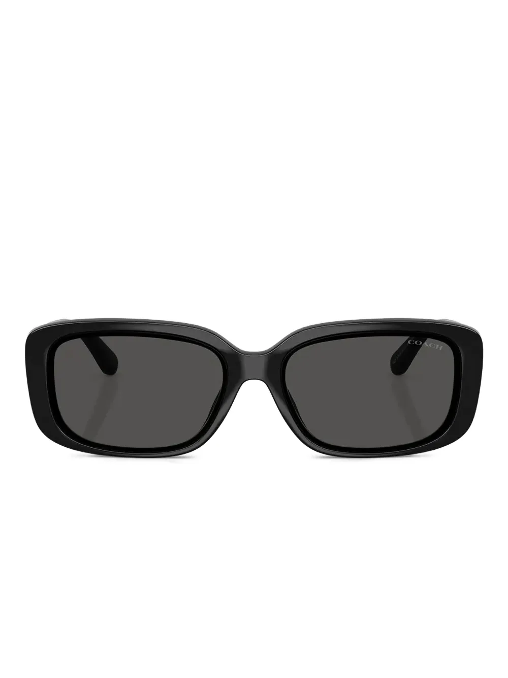 Coach logo rectangle-frame sunglasses - Schwarz