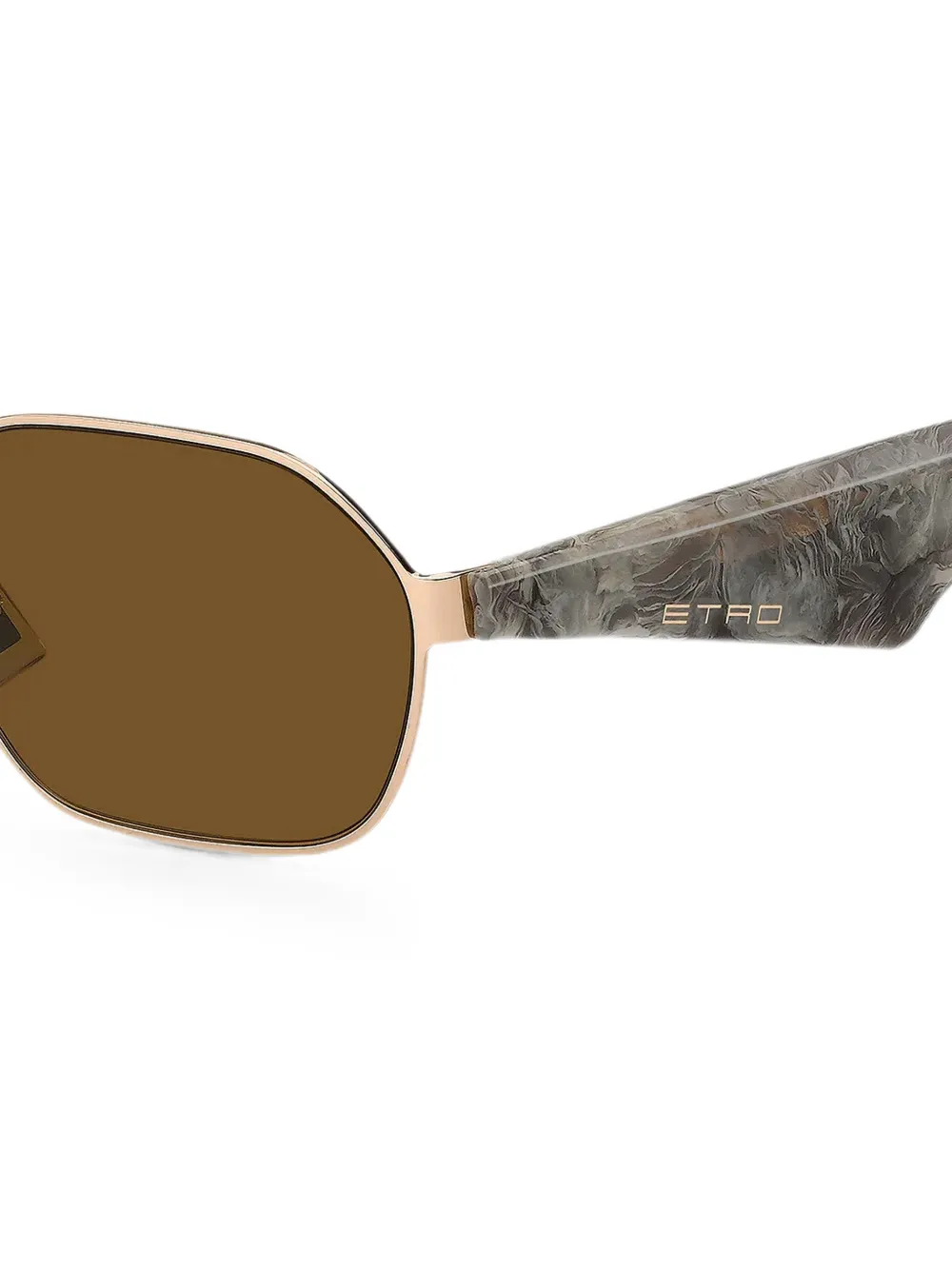 ETRO Zonnebril met geometrisch montuur Goud