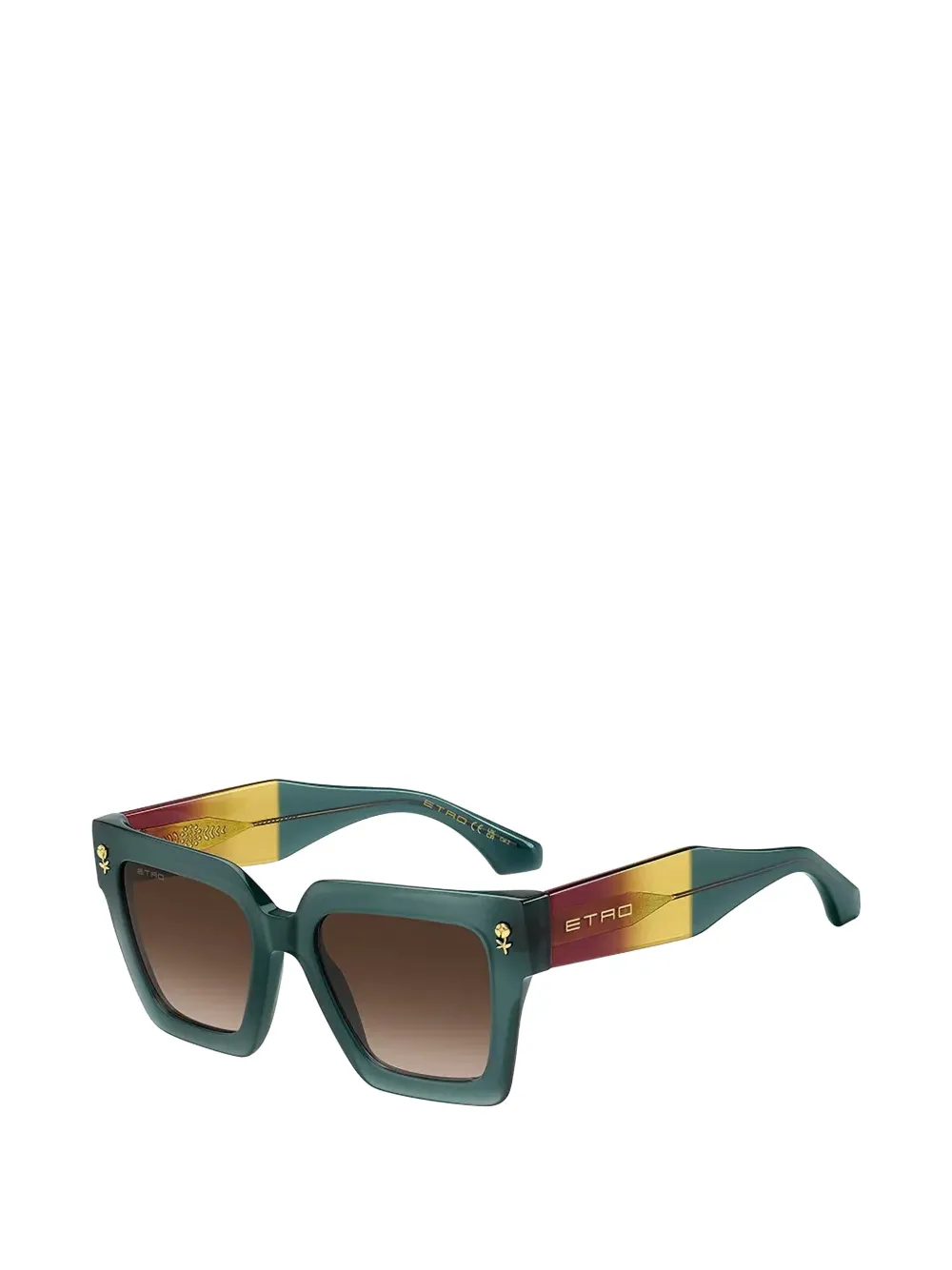  Etro Square Sunglasses - Green 