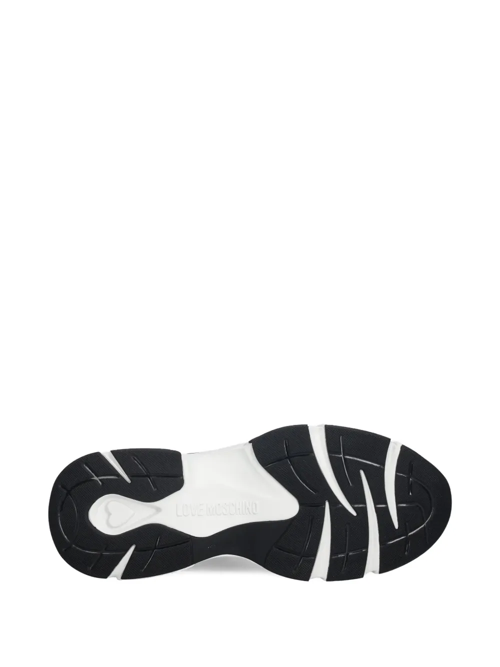 Love Moschino patent-leather sneakers Zwart