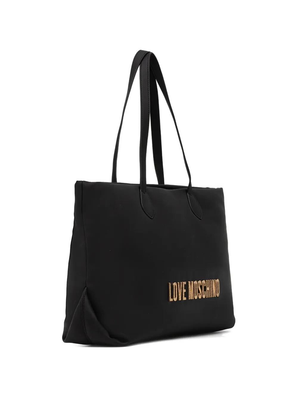 Love Moschino logo-lettering tote bag - Zwart